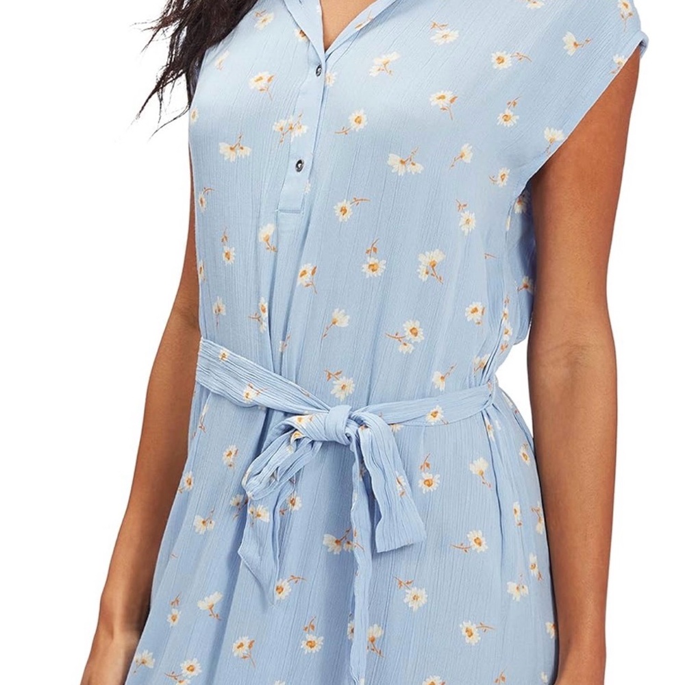 Billabong Light Blue Floral Maxi Dress - Picture 3 of 3